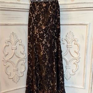 Lulu's Black Lace Maxi Dress